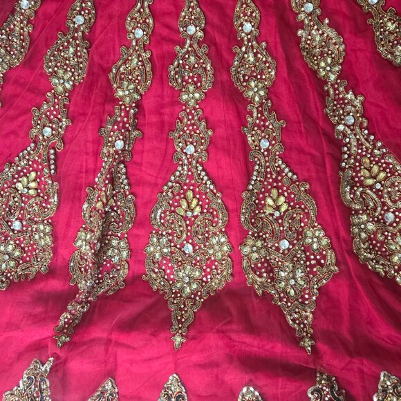 Anarkali (Pink-Red/Black) - Picture 6 of 7